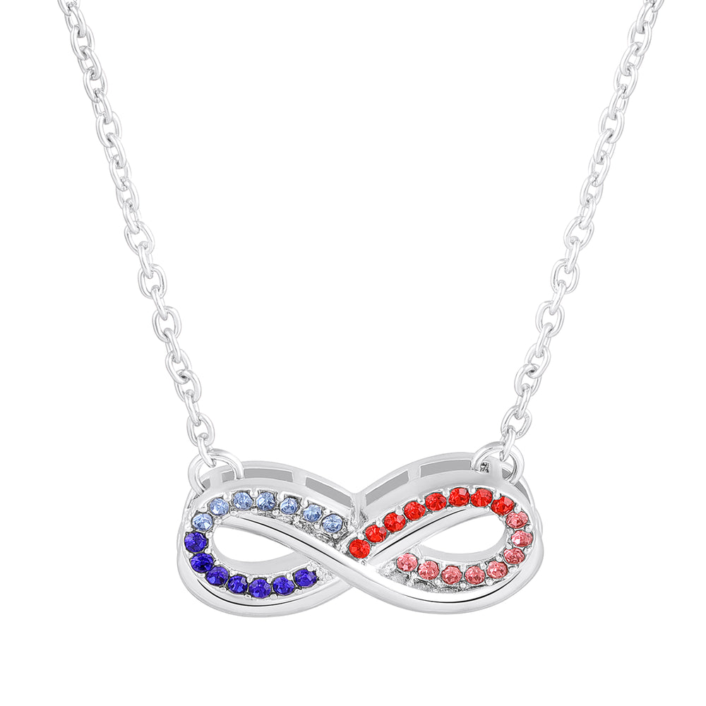 Elegant Rose Gold Infinity Pendant Necklace