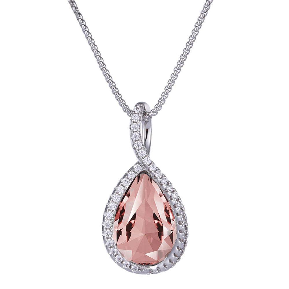 Valentine Collection Montana Blue Solitaire Cubic Zirconia Pendant