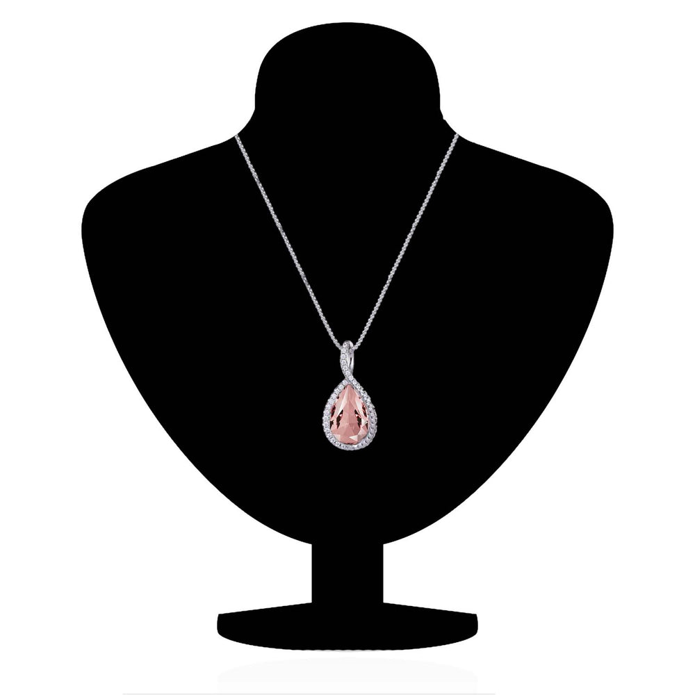 Valentine Collection Montana Blue Solitaire Cubic Zirconia Pendant