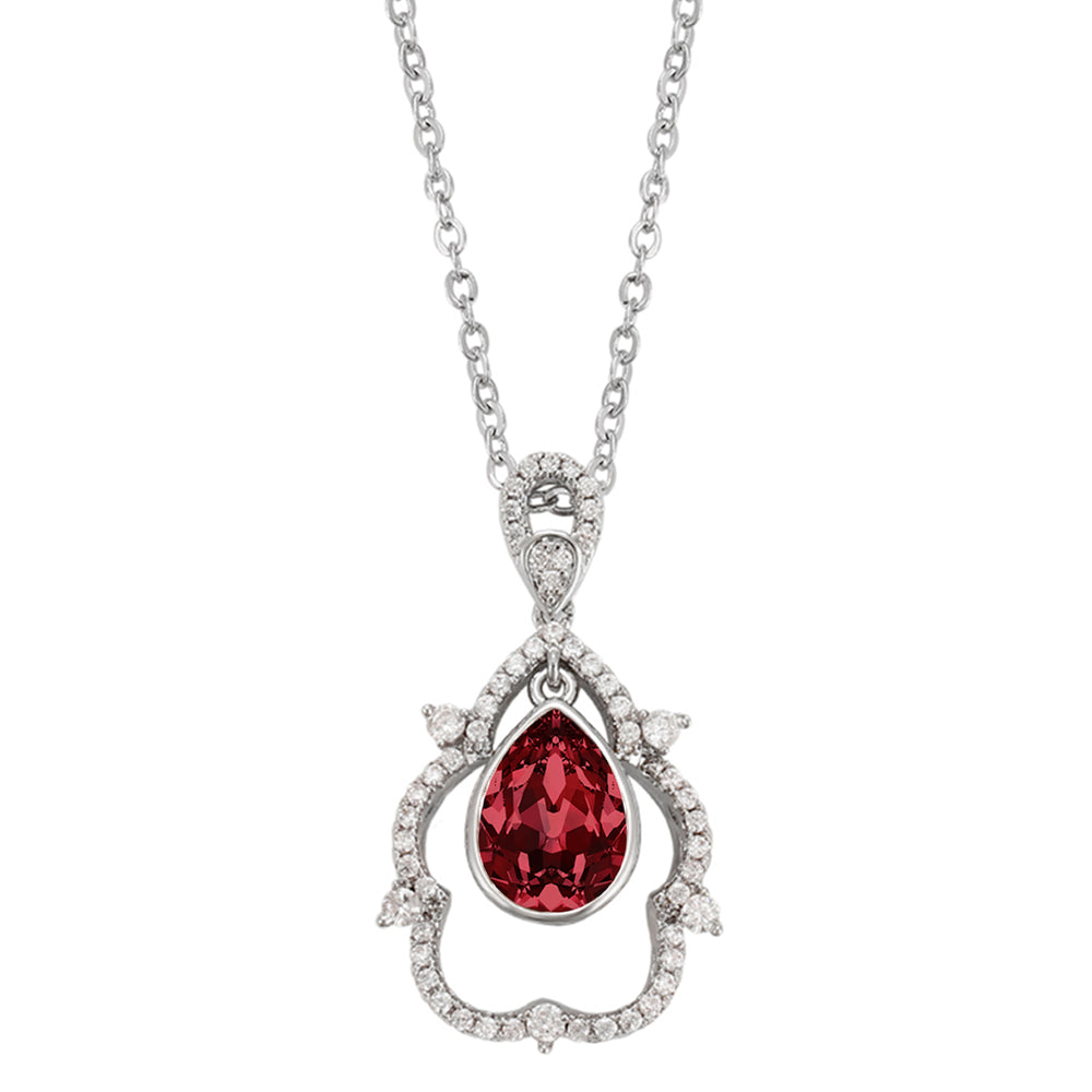 Valentine Exclusive Solitaire Montana Blue Cubic Zirconia Pendant