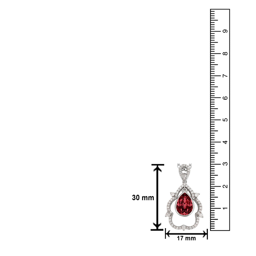 Valentine Exclusive Solitaire Montana Blue Cubic Zirconia Pendant