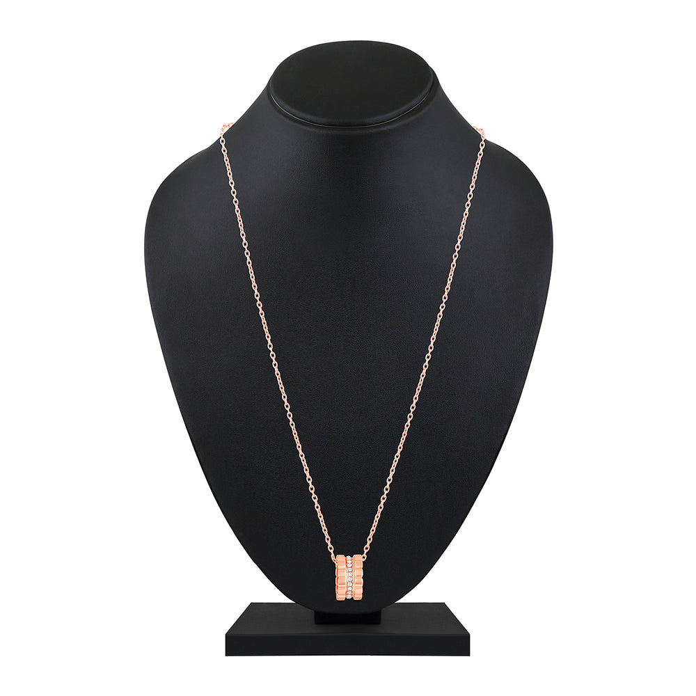 Modern Blue Crystal Band Pendant