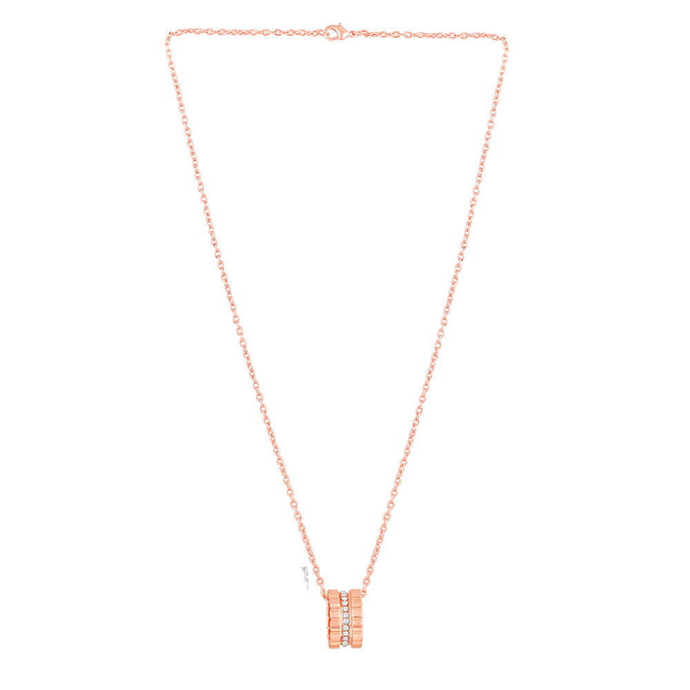 Modern Blue Crystal Band Pendant