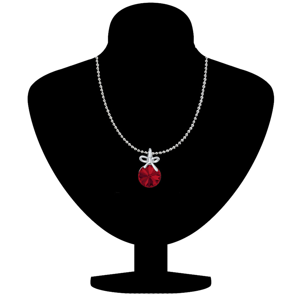 Bow Pendant with Cubic Zirconias