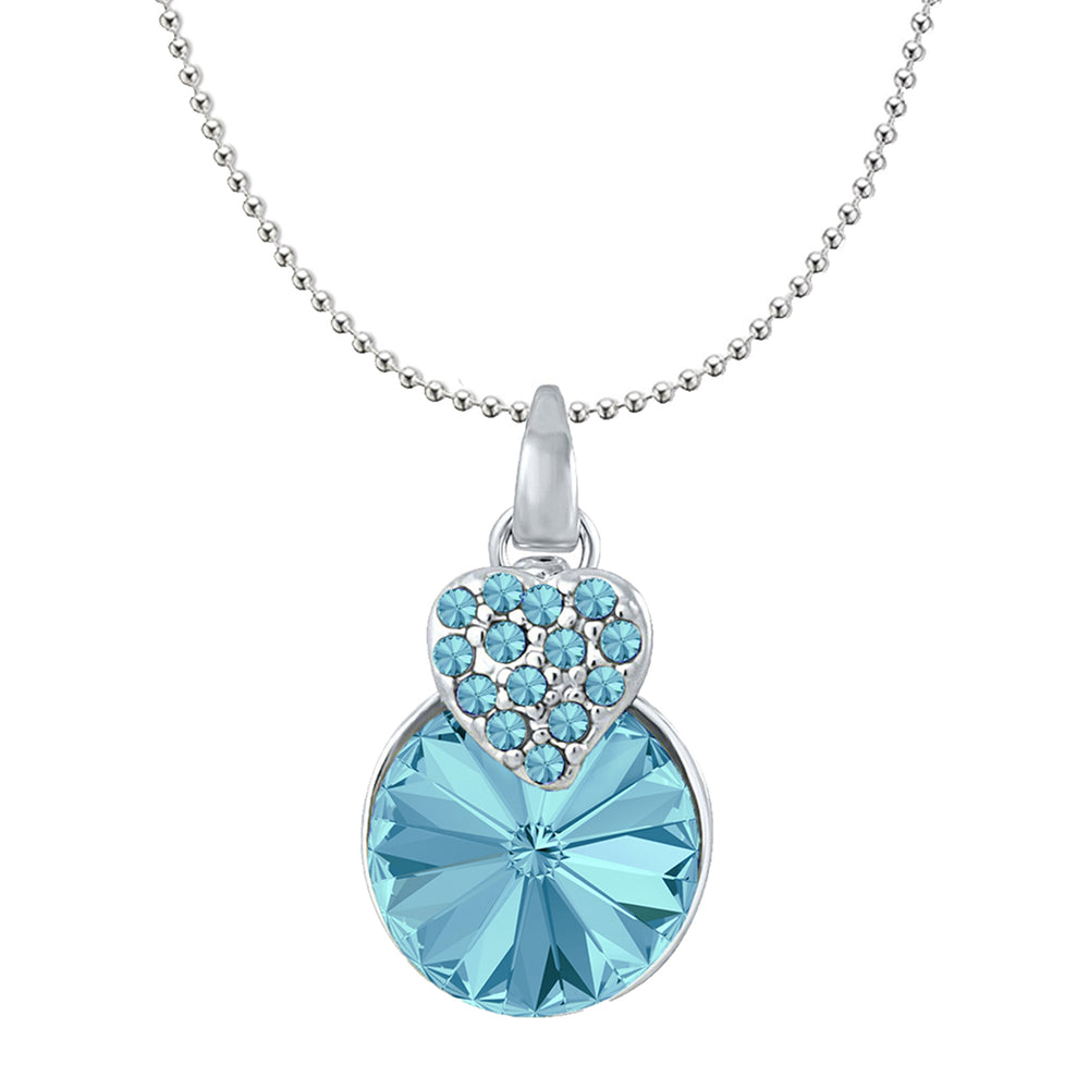 Heart Pendant Made with Cubic Zirconias