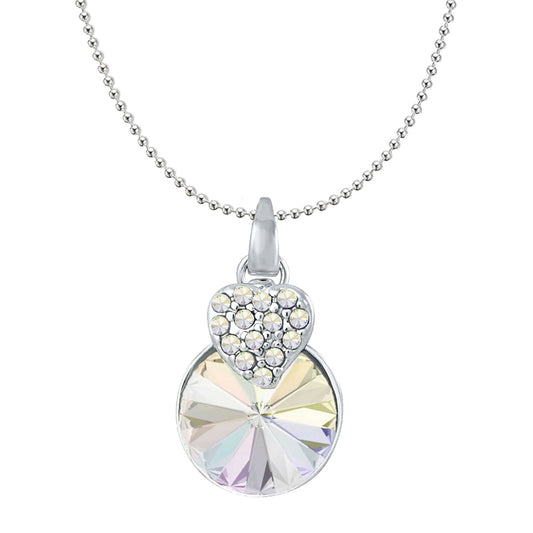 Heart Pendant Made with Cubic Zirconias