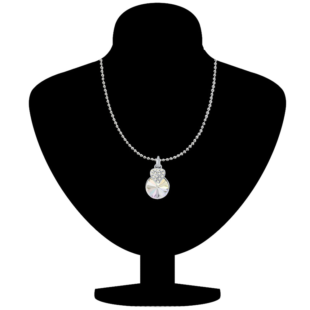 Heart Pendant Made with Cubic Zirconias