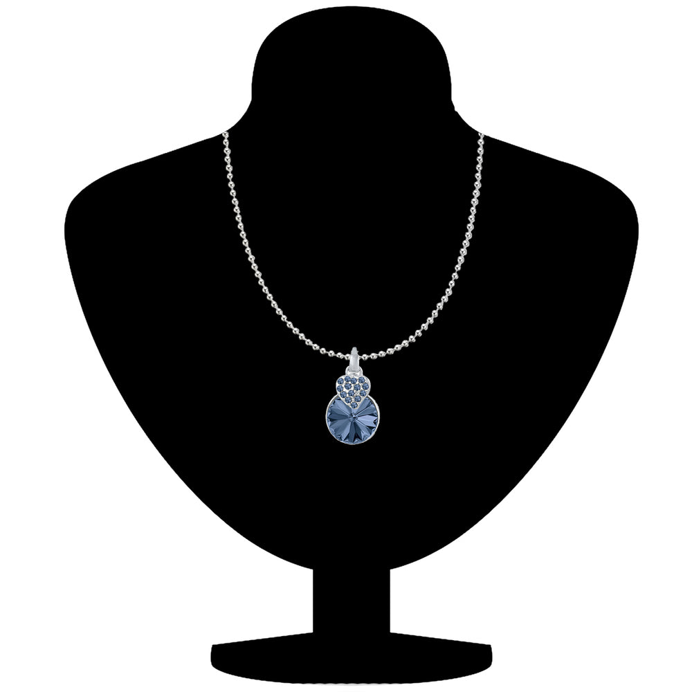 Heart Pendant Made with Cubic Zirconias