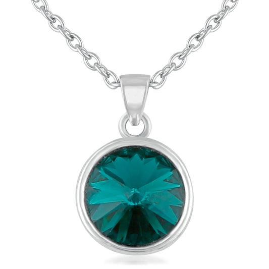 Sparkling Solitaire Cubic Zirconia Pendant