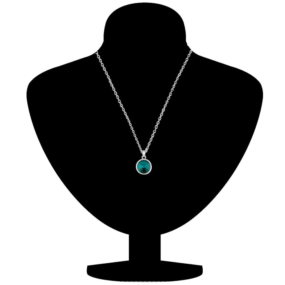 Sparkling Solitaire Cubic Zirconia Pendant