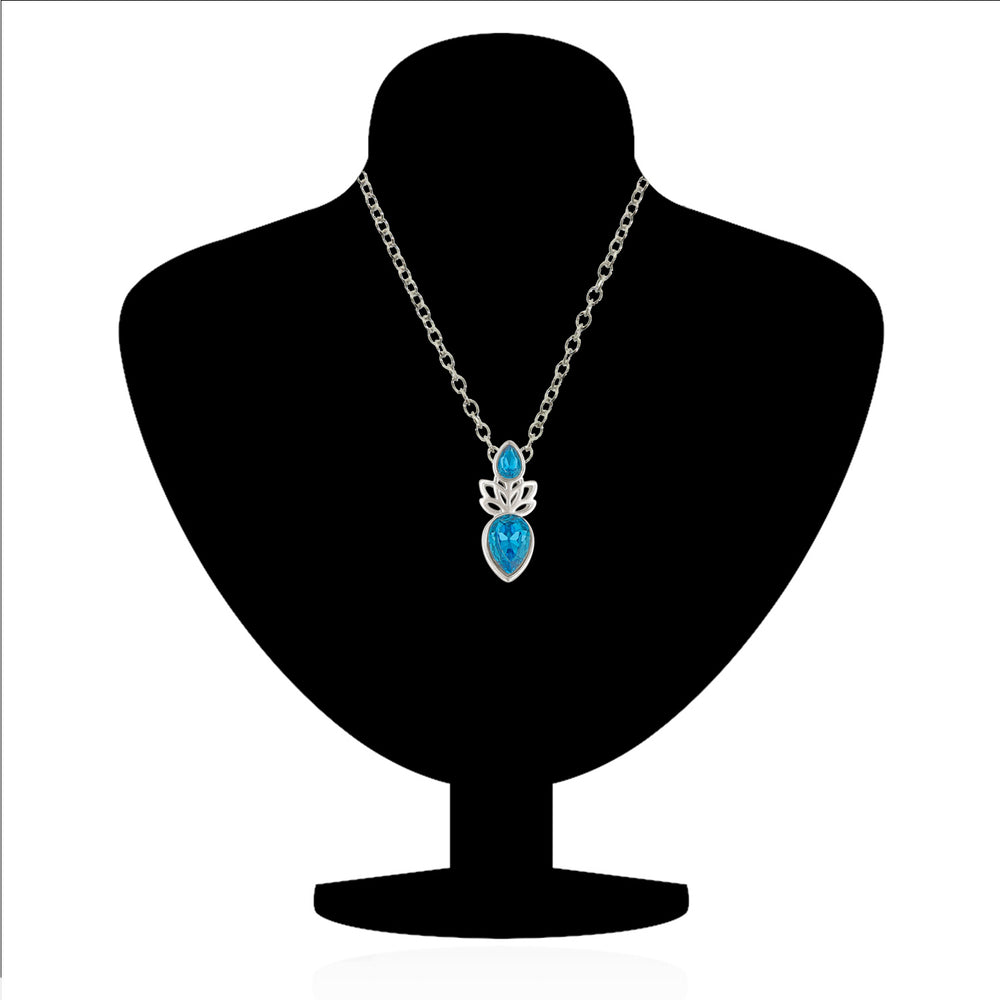 Inverted Pear Solitaire Crystal Pendant