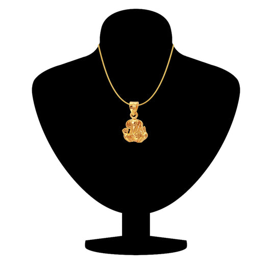 Gold Plated Religious God Pendant with Chain