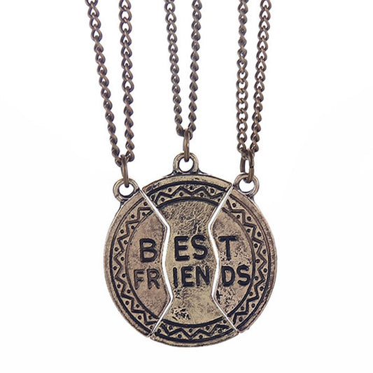 Designer Combo of Three Best Friends forever Unisex pendant