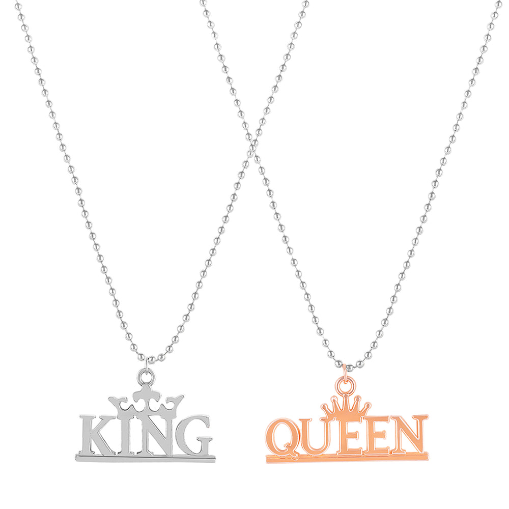King Queen Couple Pendant