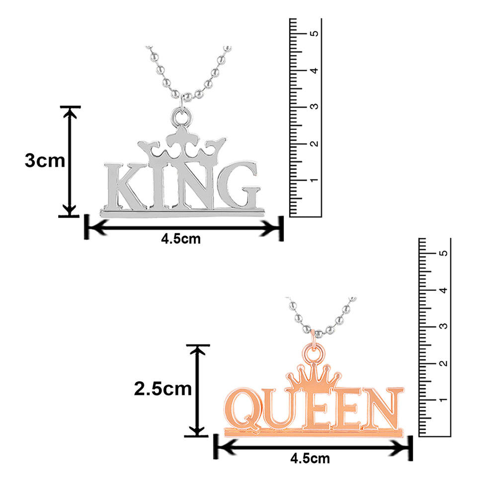 King Queen Couple Pendant