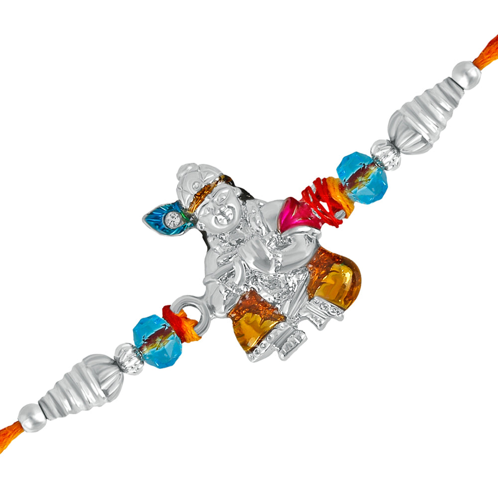 Lord Krishna Meena work Rakhi