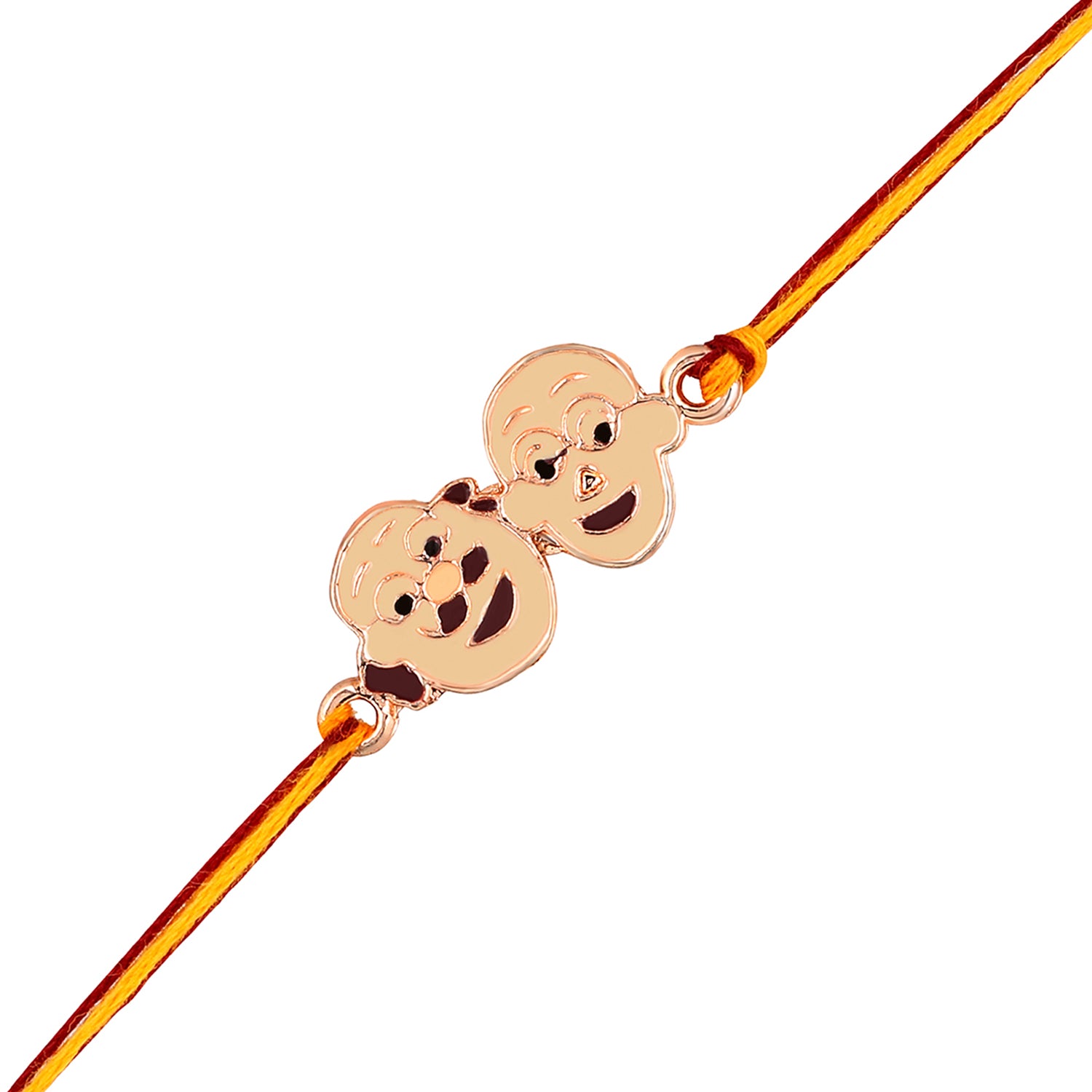 Cartoon Meenakari Work Enamel Rakhi for Kids