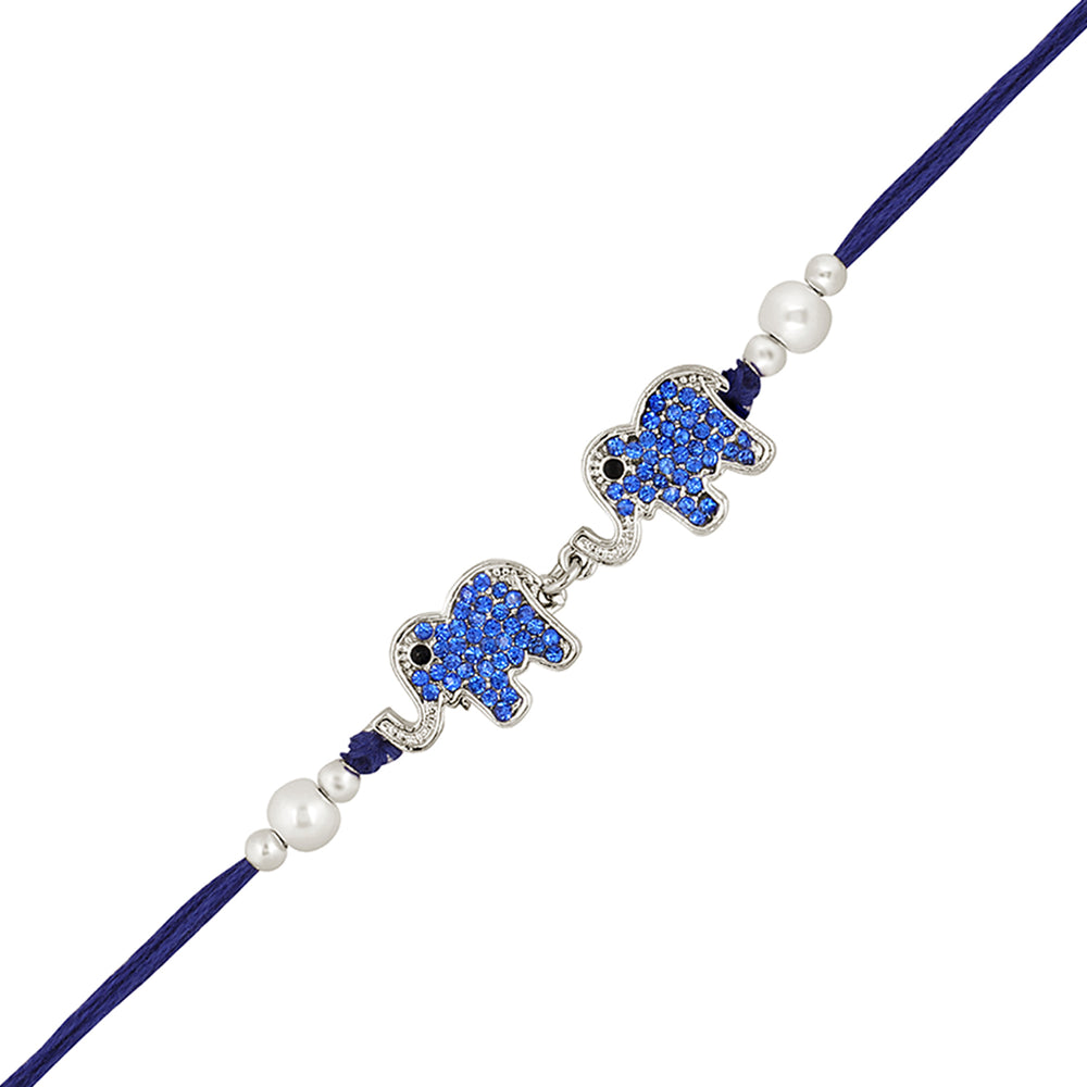 Dual Elephant Shape Rakhi