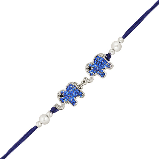 Dual Elephant Shape Rakhi
