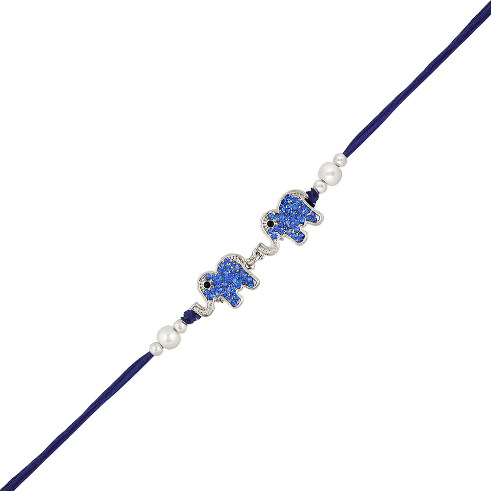 Dual Elephant Shape Rakhi