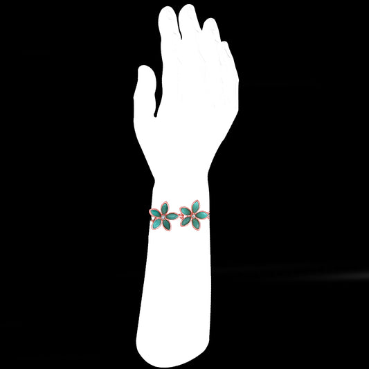 Green Floral Rakhi