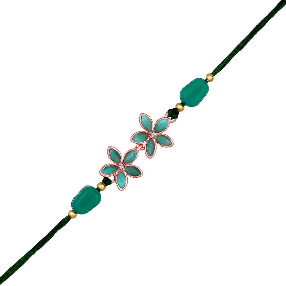 Green Floral Rakhi