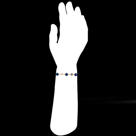 Auspicious Evil Eye Tiny Hearts Rakhi