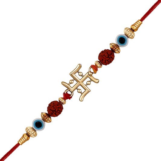 Evil Eye and Swastik Rakhi for Bhaiya