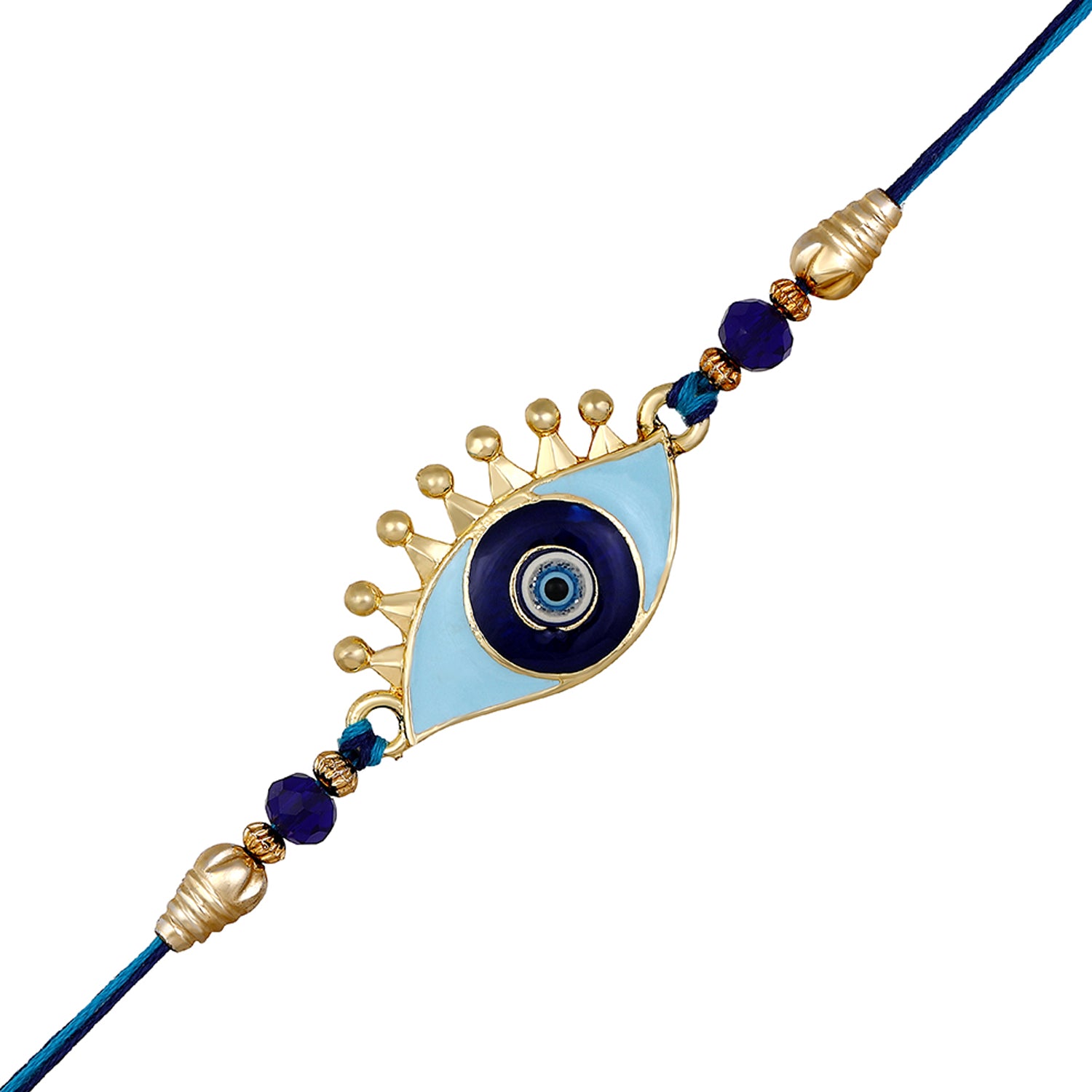 Auspicious Evil Eye Meenakari Work Rakhi