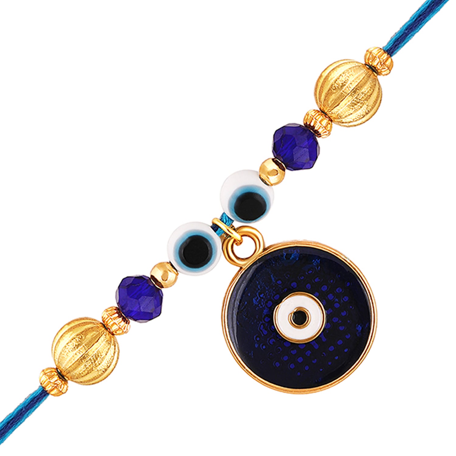 Auspicious Evil Eye Meenakari Work Rakhi