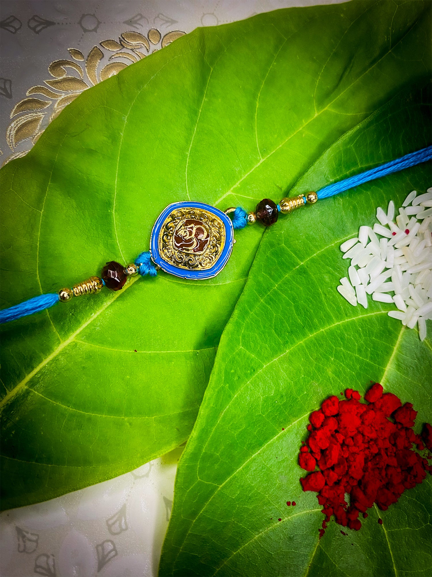 Meena Enamel OM Rakhi