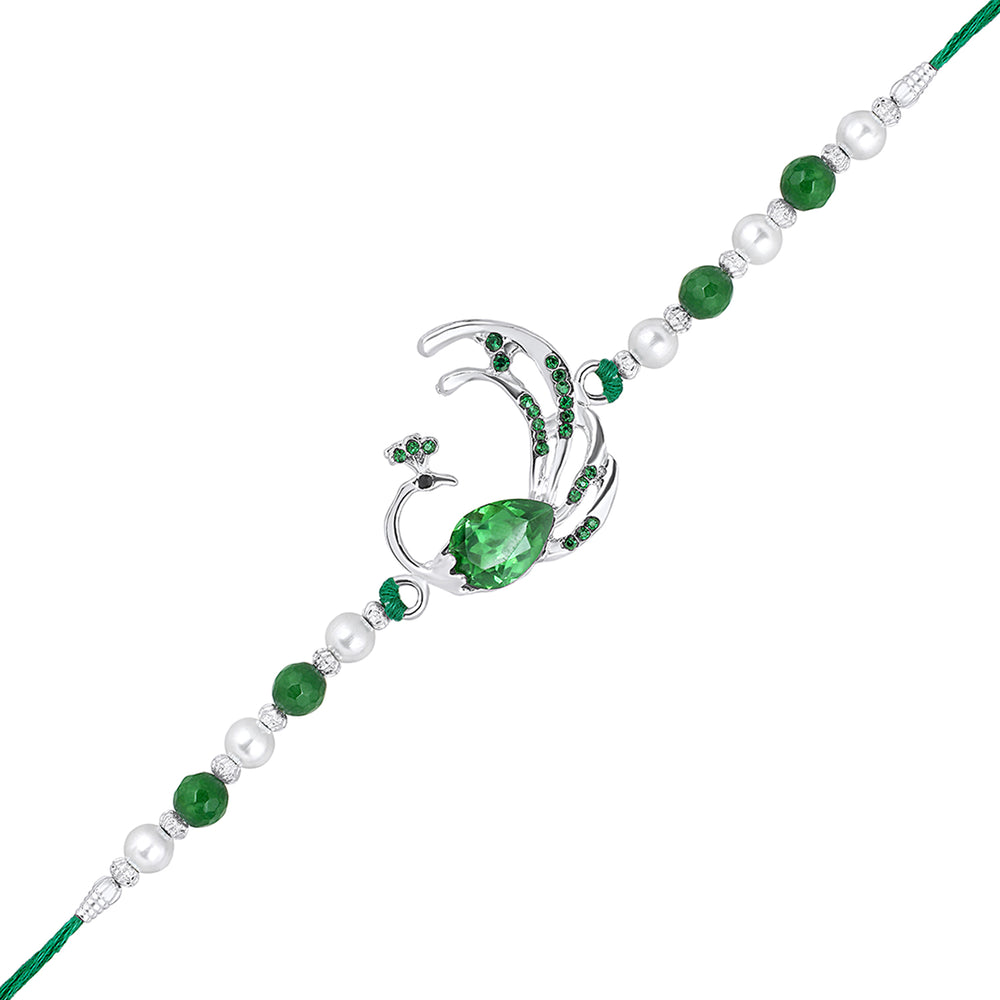 Peacock-Shaped Bhaiya Rakhi