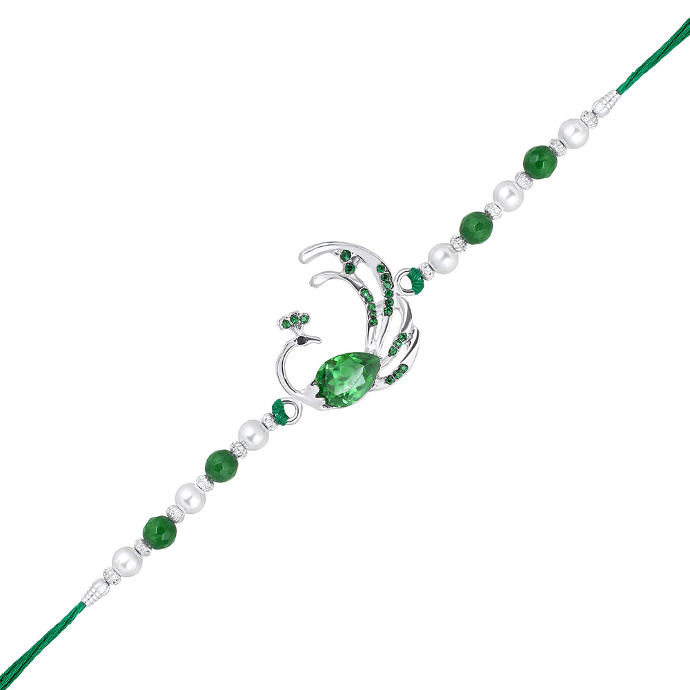 Peacock-Shaped Bhaiya Rakhi