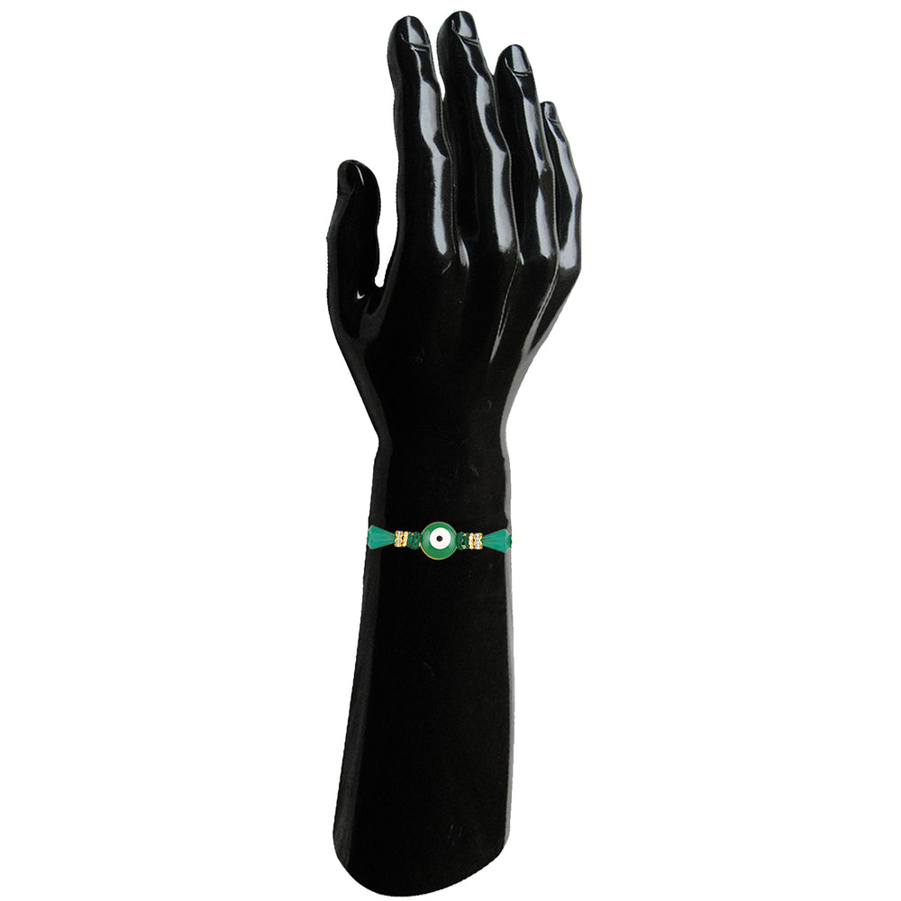Green Evil Eye Rakhi for Brother