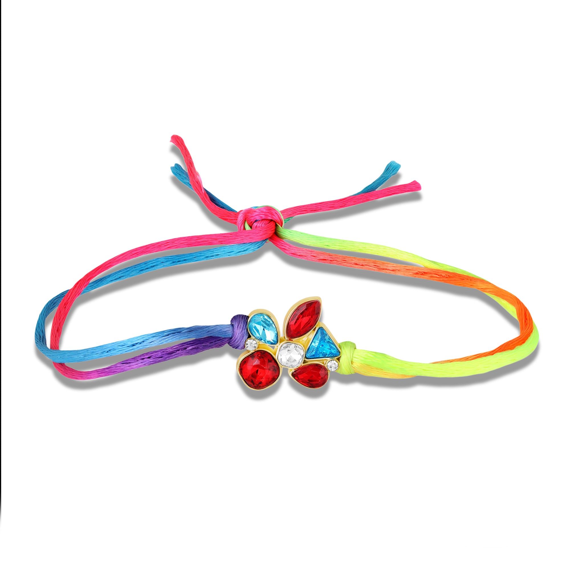 Multi-Color Stone Studded Designer Rakhi for Brother