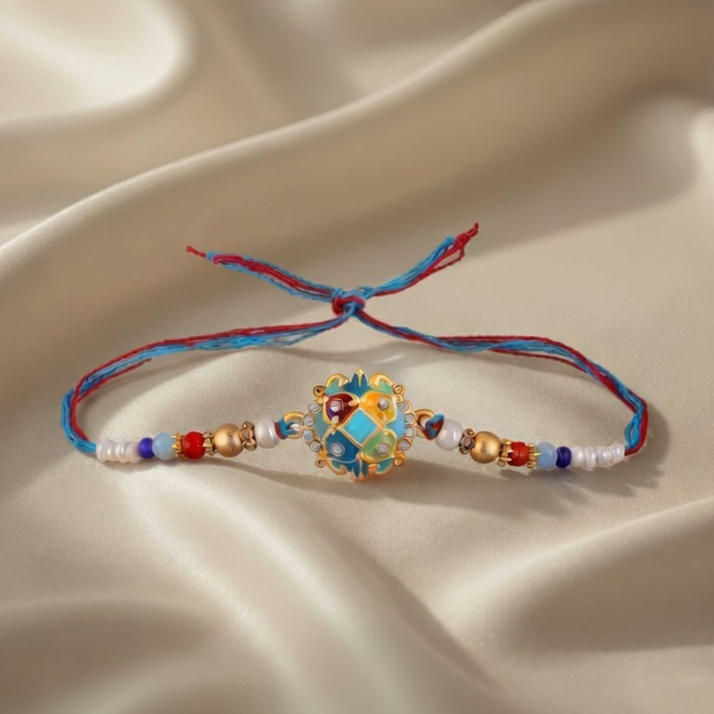 Elegant Meenakari Rakhi for Brother
