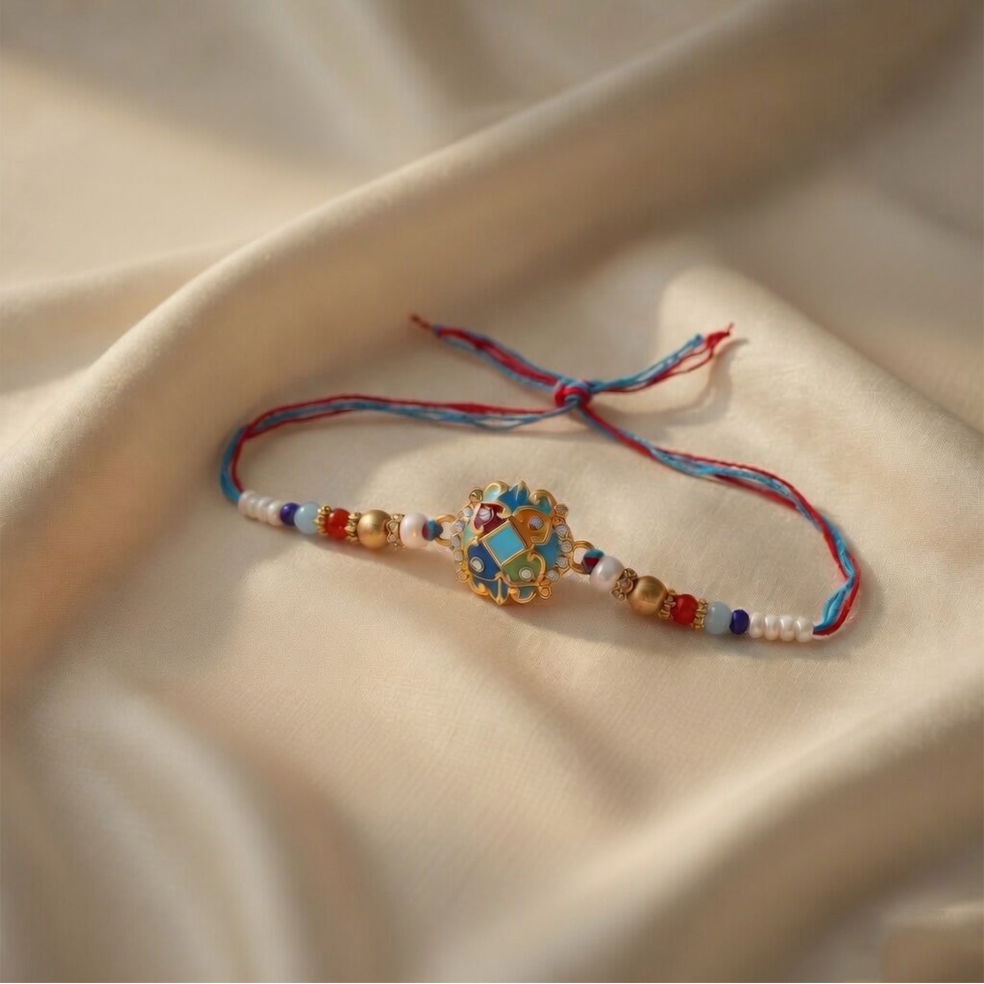 Elegant Meenakari Rakhi for Brother