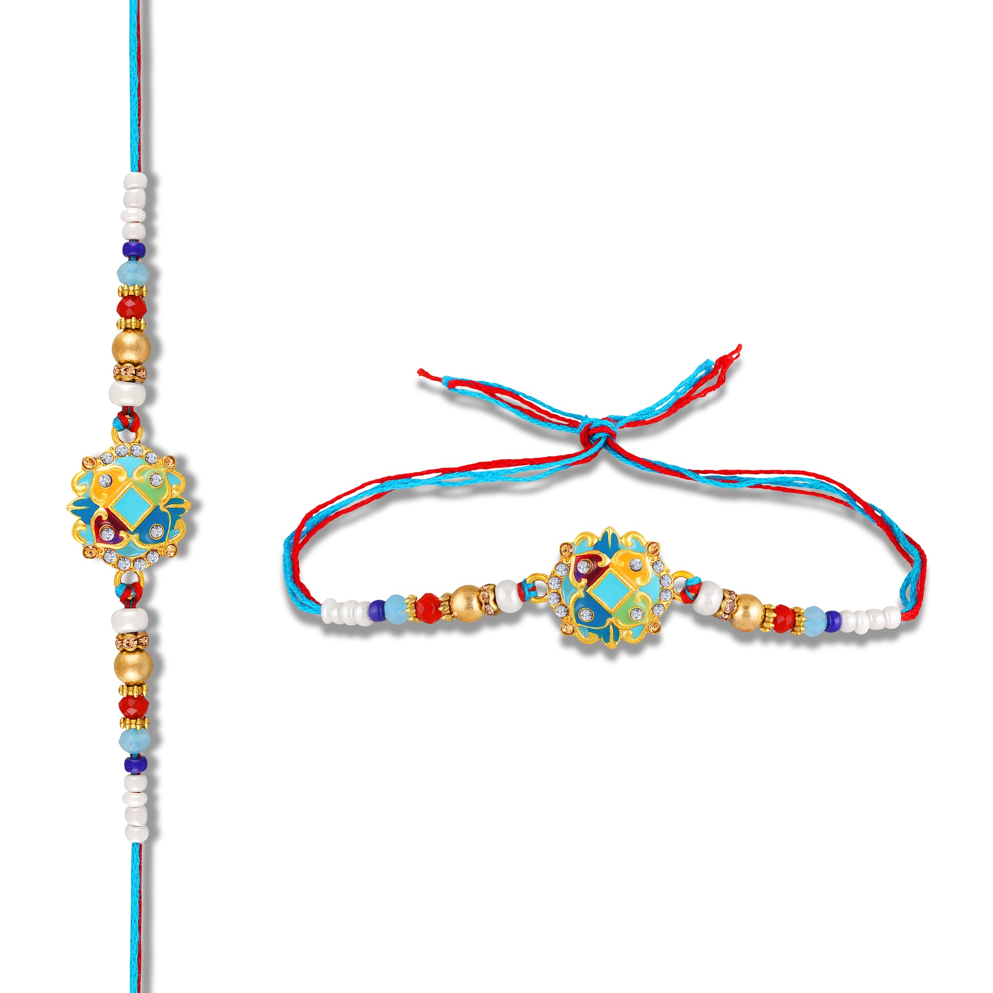 Elegant Meenakari Rakhi for Brother