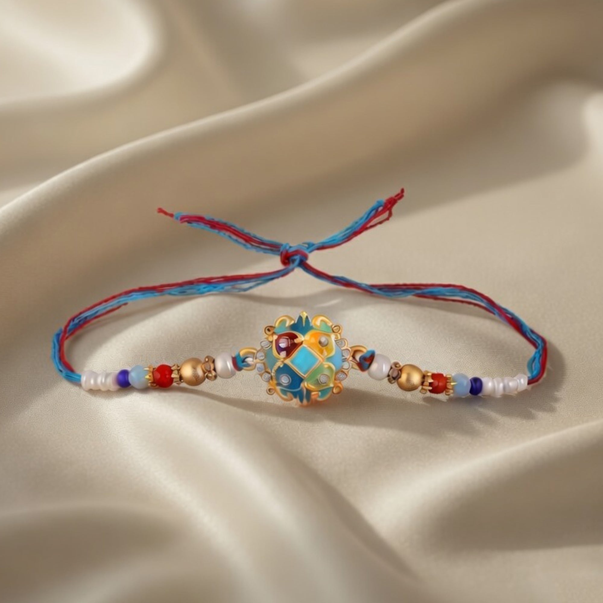 Elegant Meenakari Rakhi for Brother