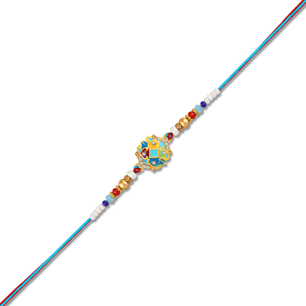 Elegant Meenakari Rakhi for Brother