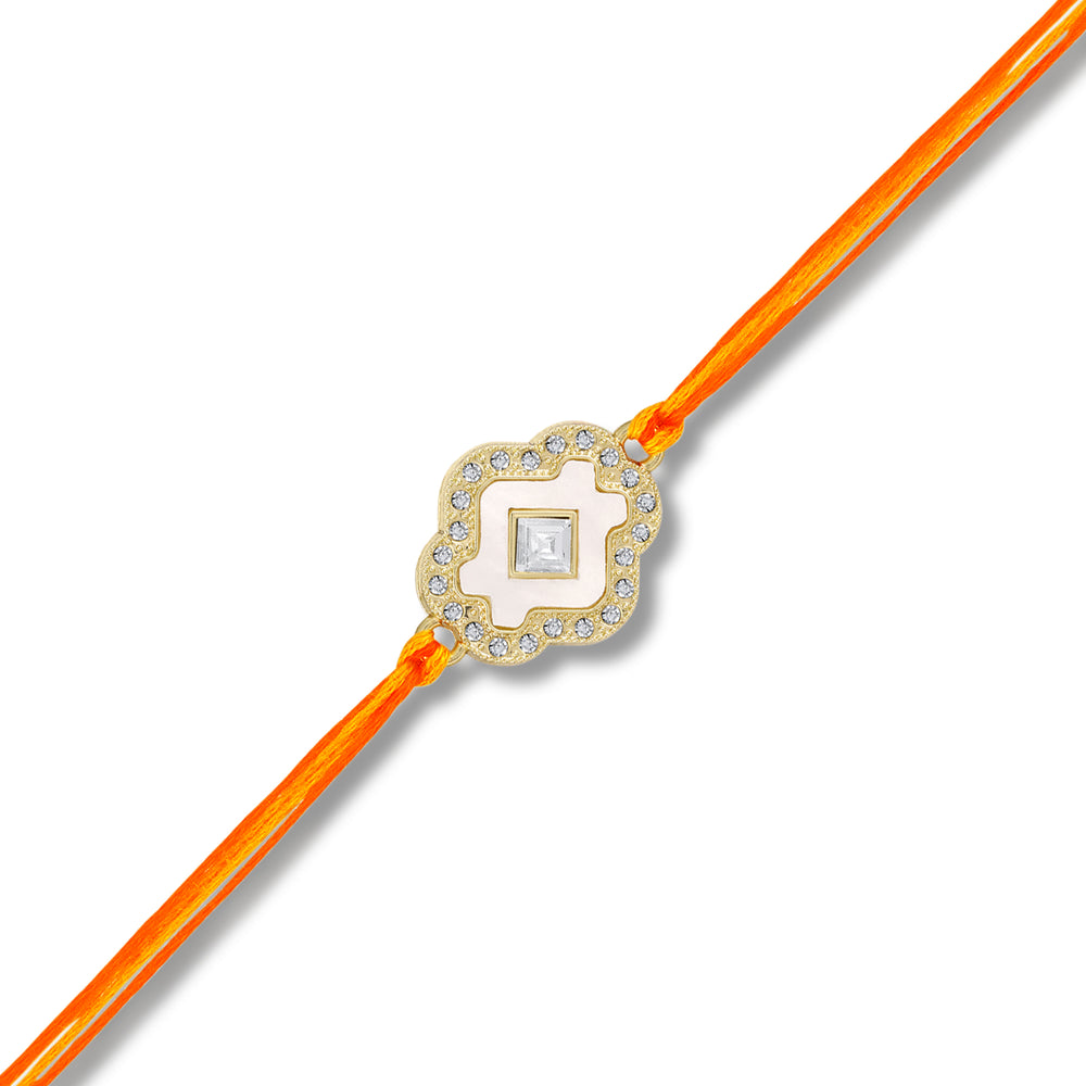 Elegant Floral Rakhi for Bhai