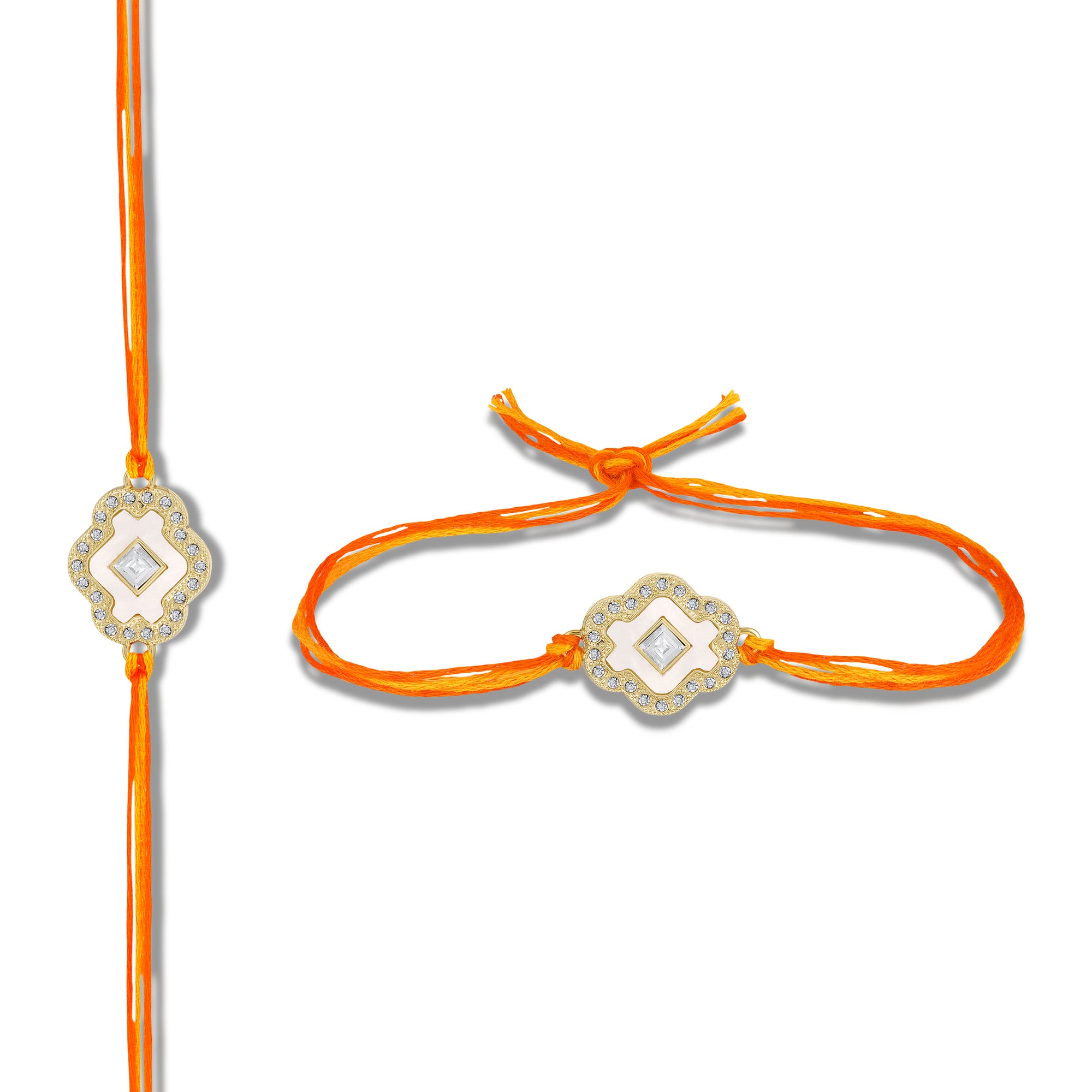 Elegant Floral Rakhi for Bhai