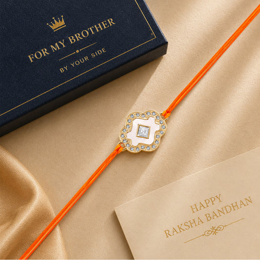 Elegant Floral Rakhi for Bhai