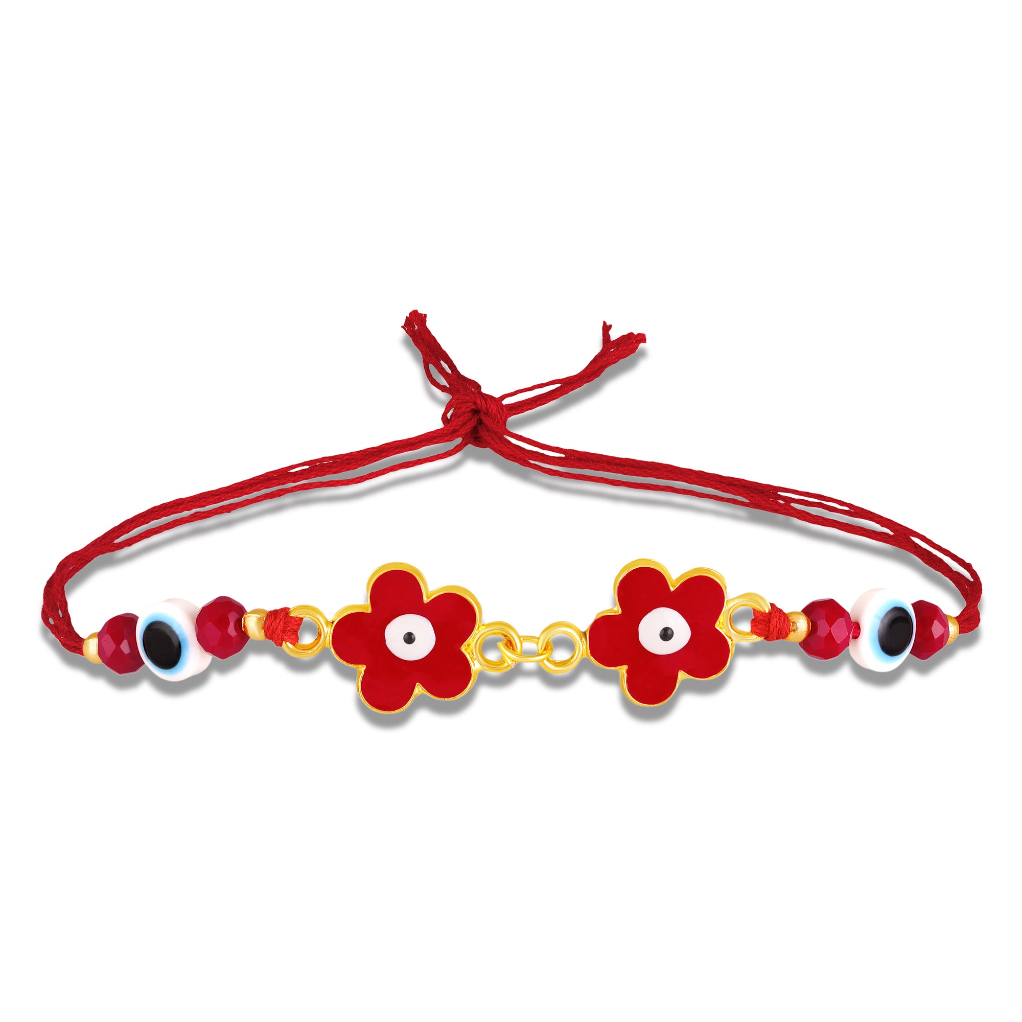 Floral Evil Eye Rakhi for Bhai