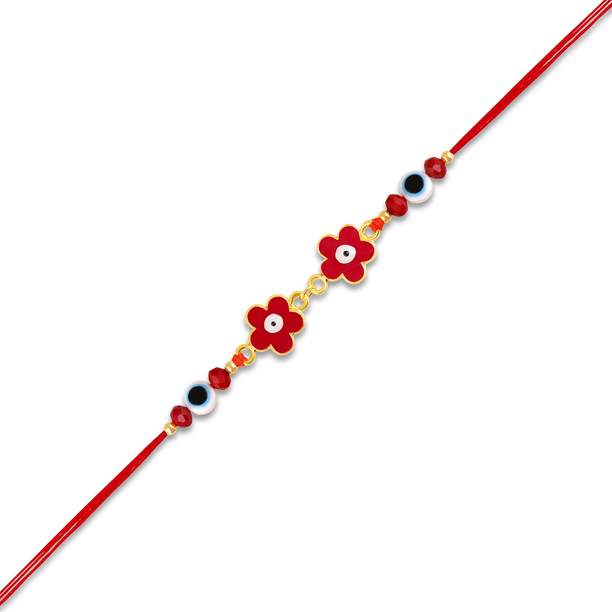 Floral Evil Eye Rakhi for Bhai