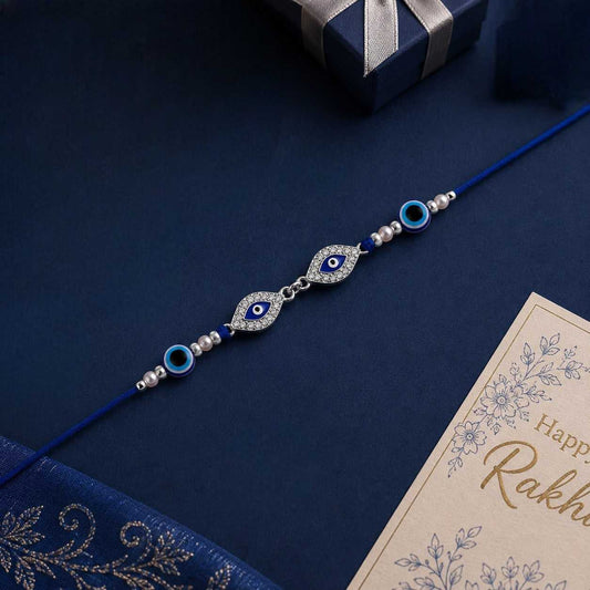 Blue Evil Eye Rakhi for Brother