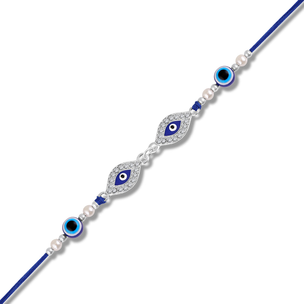 Blue Evil Eye Rakhi for Brother