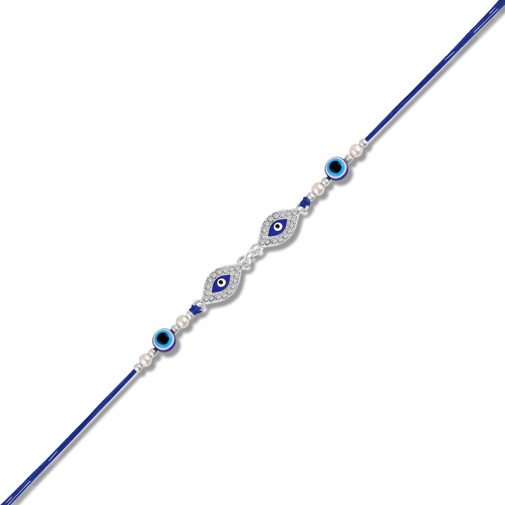 Blue Evil Eye Rakhi for Brother