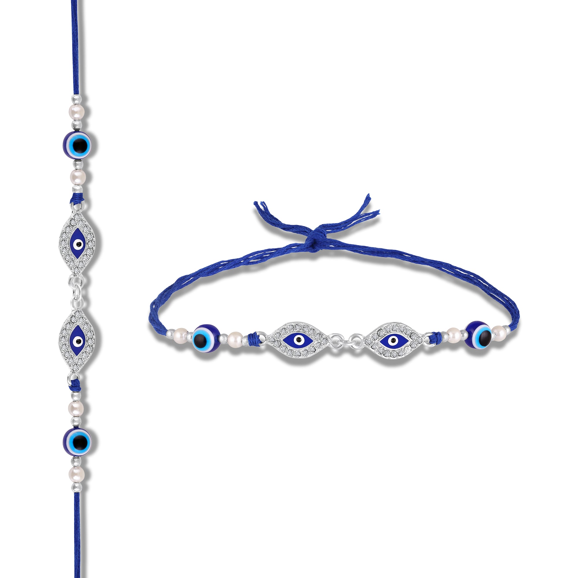 Blue Evil Eye Rakhi for Brother