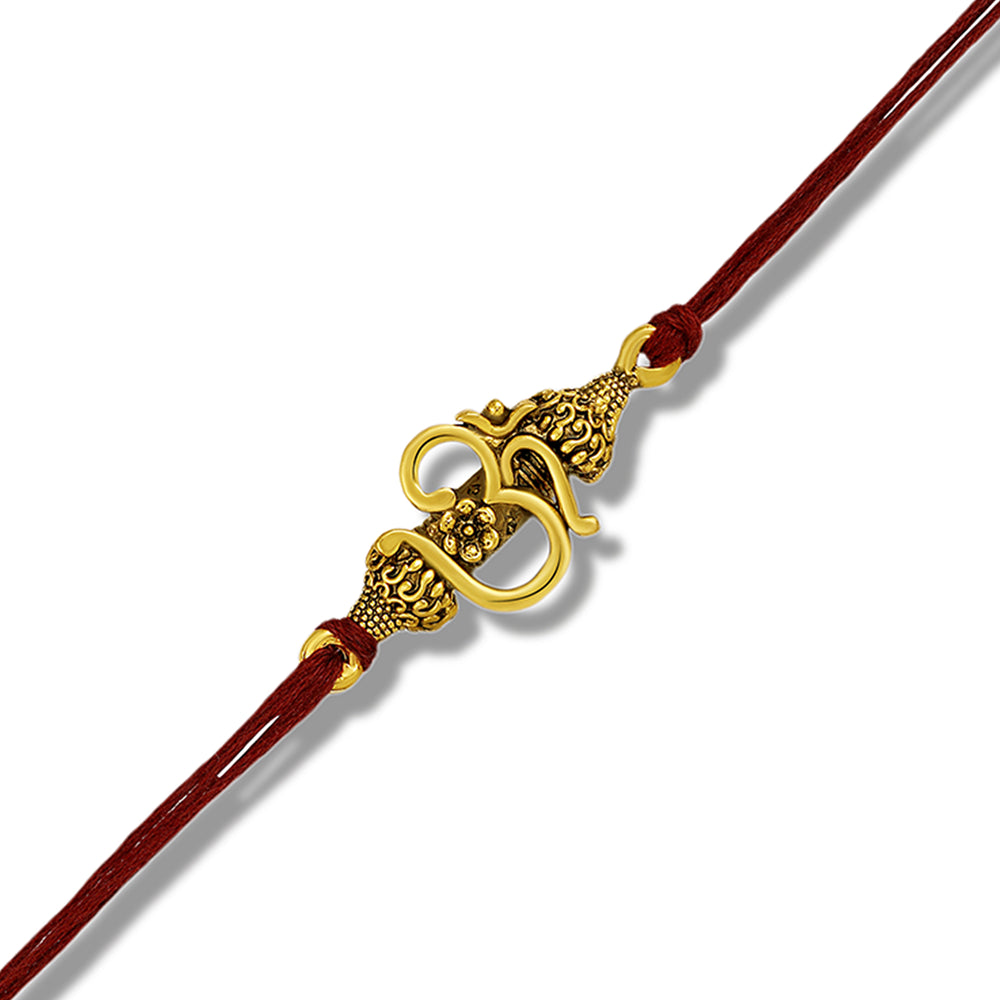 Traditional Om Design Rakshabandhan Rakhi